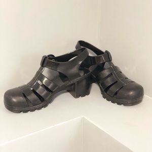 American Apparel jelly sandals